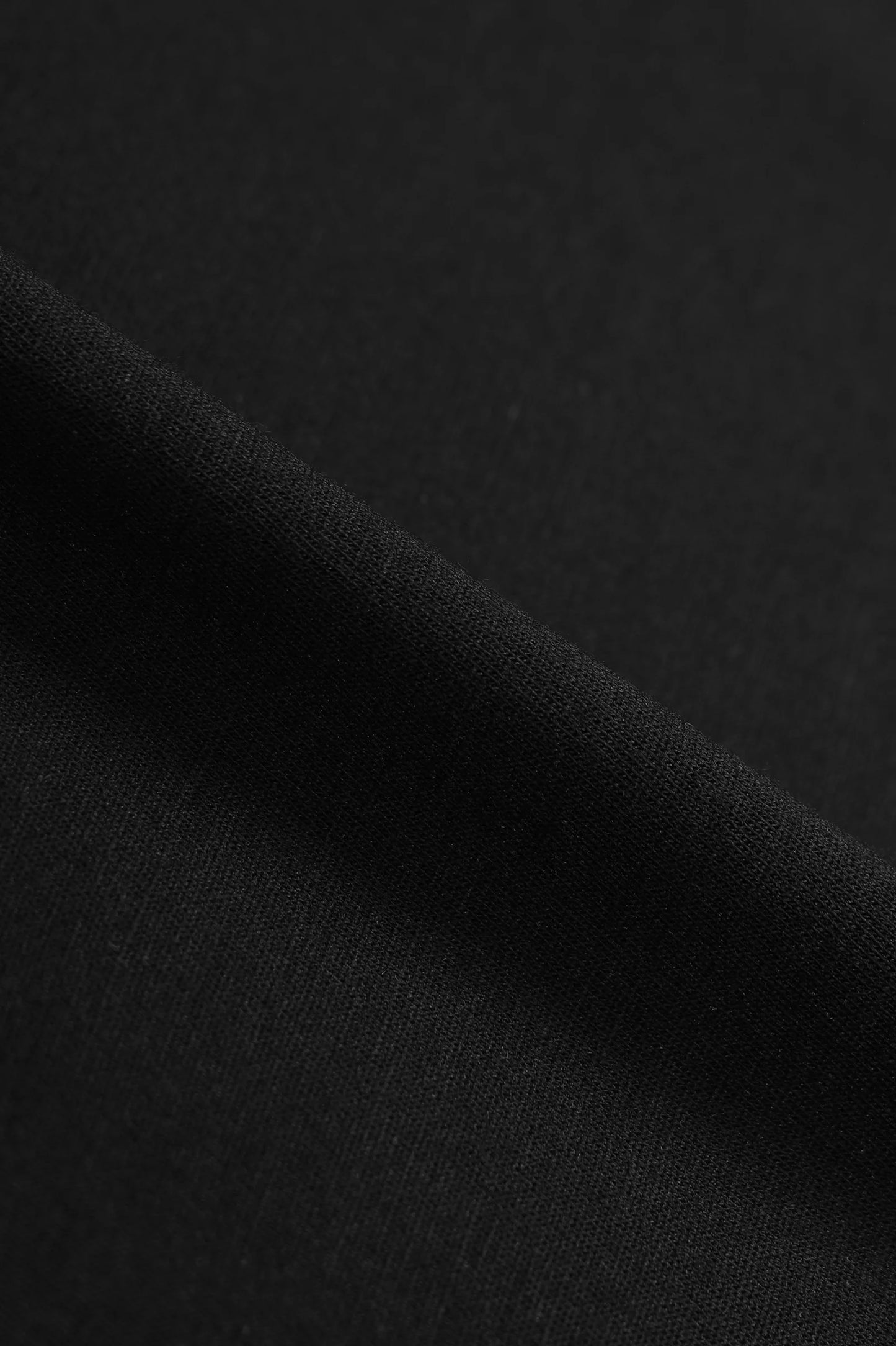 50CR–RELAXED MERINO WOOL T-SHIRT IN BLACK