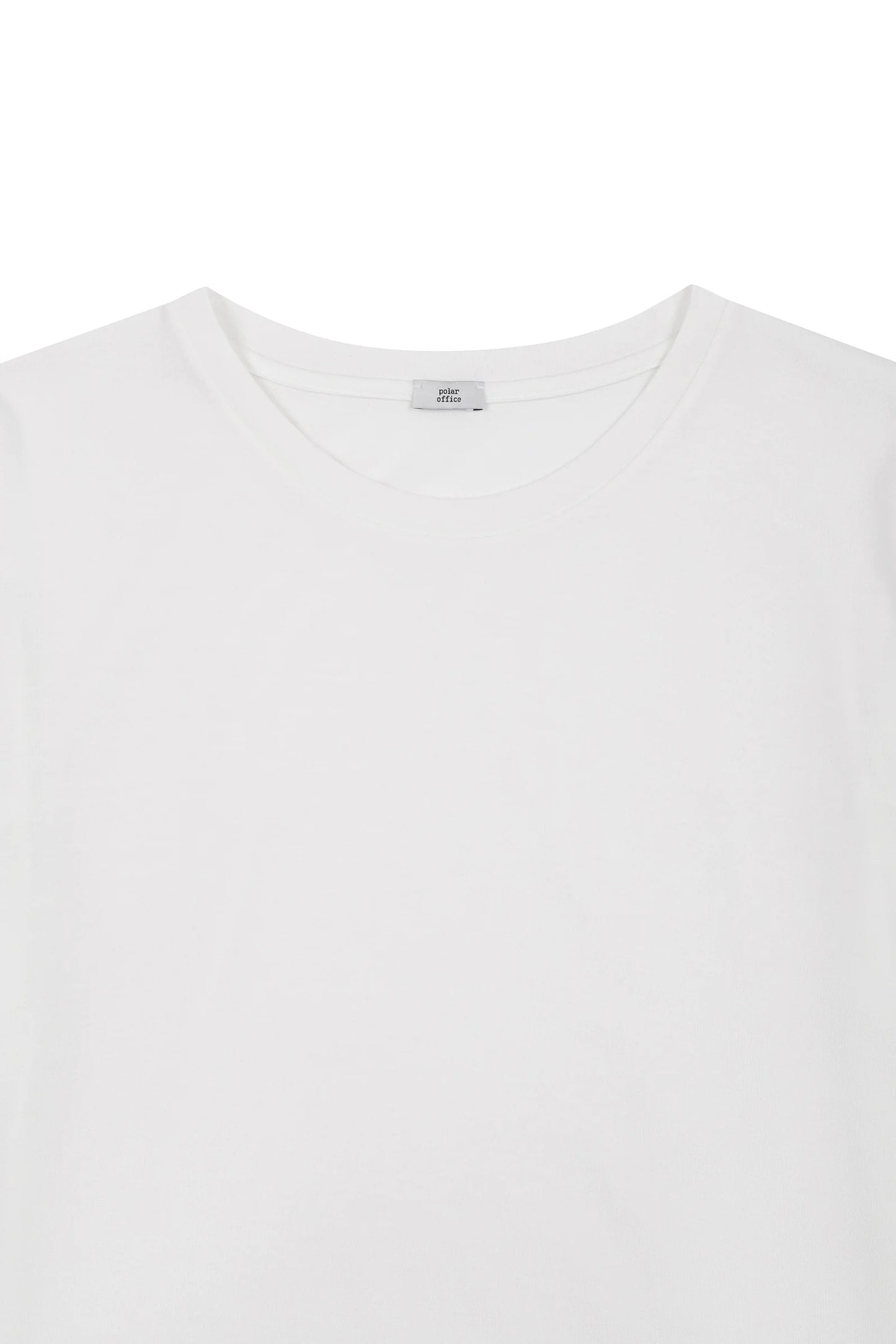 30CR–SHARP FITTED MERINO WOOL T-SHIRT IN OFF-WHITE