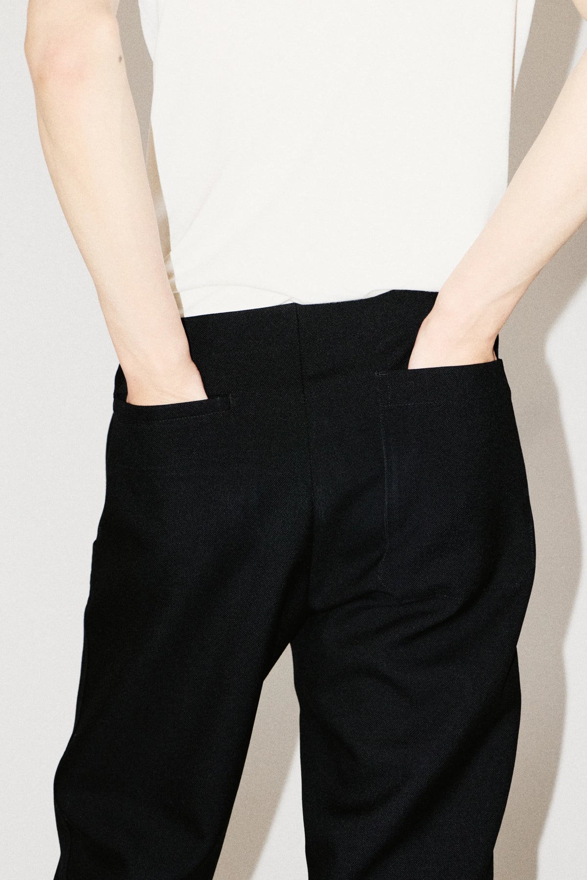 TP–STRUCTURED TAPERED PANTS