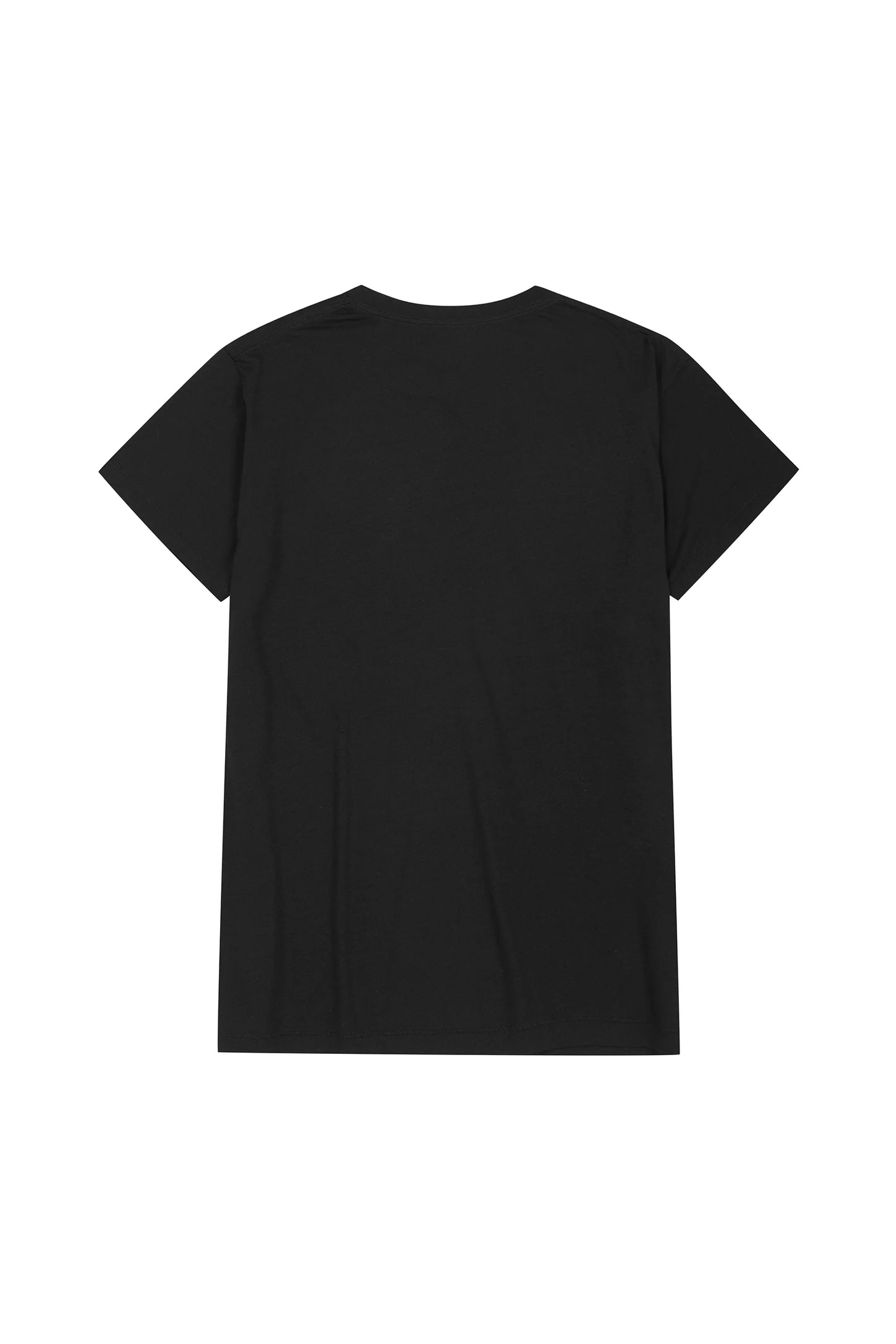 50CR–RELAXED MERINO WOOL T-SHIRT IN BLACK