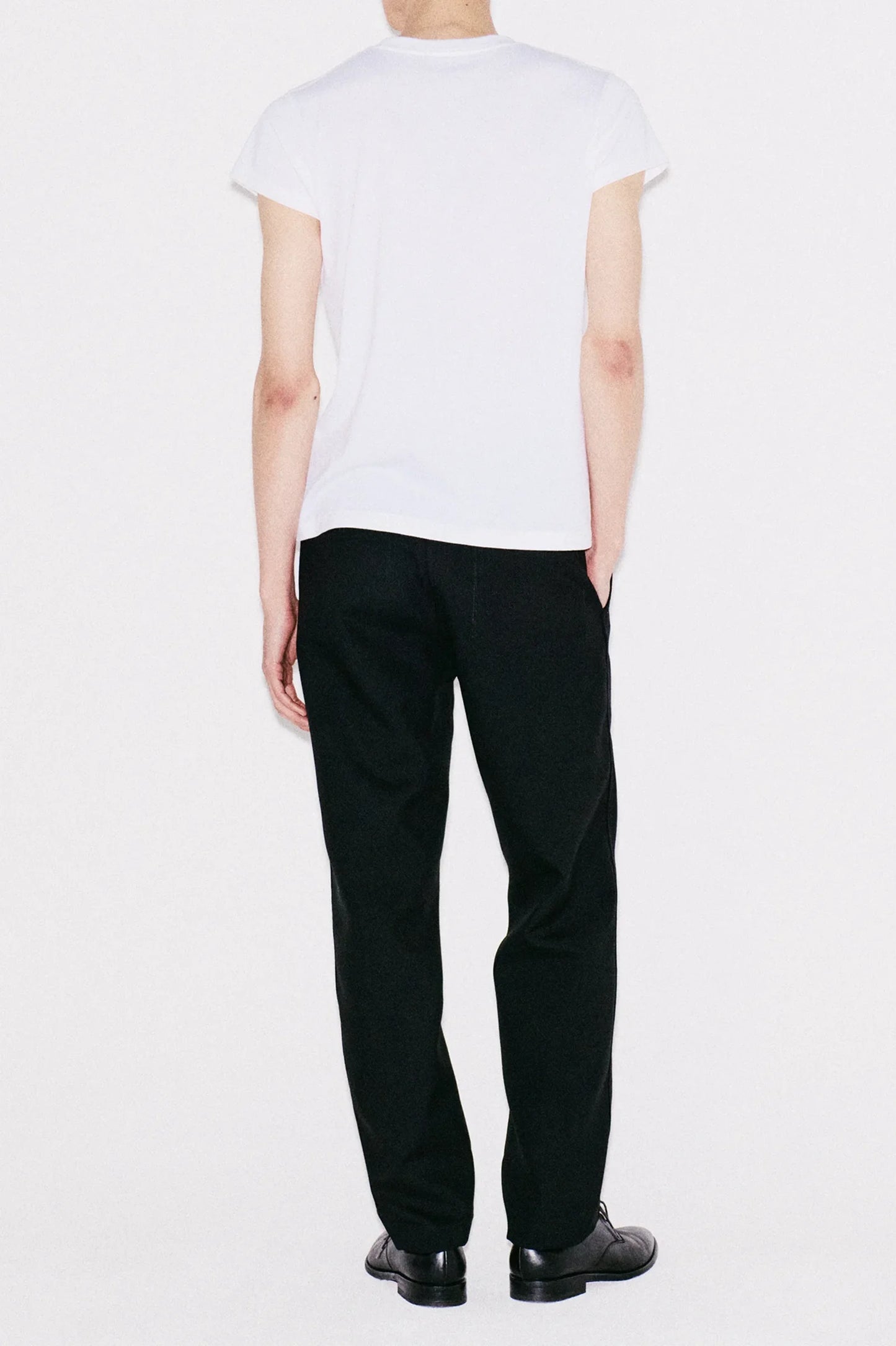 50CR–RELAXED MERINO WOOL T-SHIRT IN OFF-WHITE